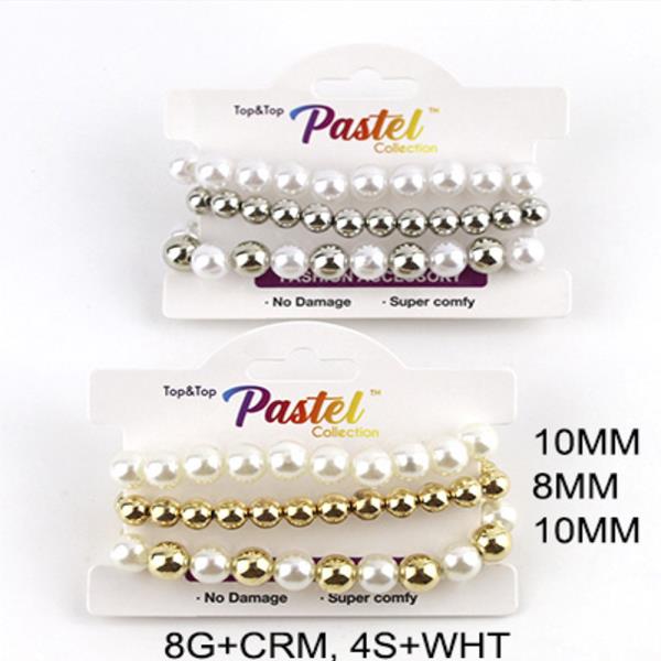 PEARL METAL BRACELET SET(12 UNITS)