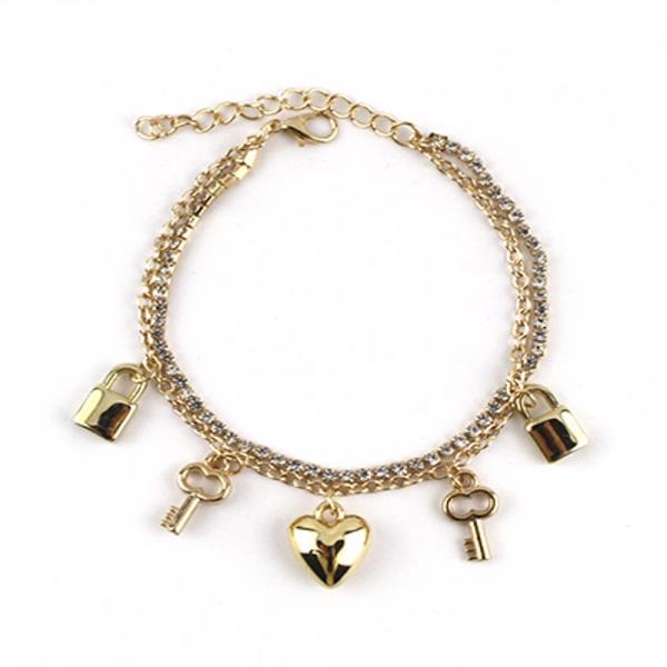 HEART CHARM ANKLET (12 UNITS)