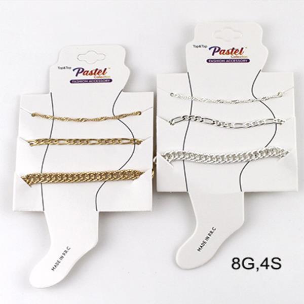 METAL ANKLET SET (12 UNITS)