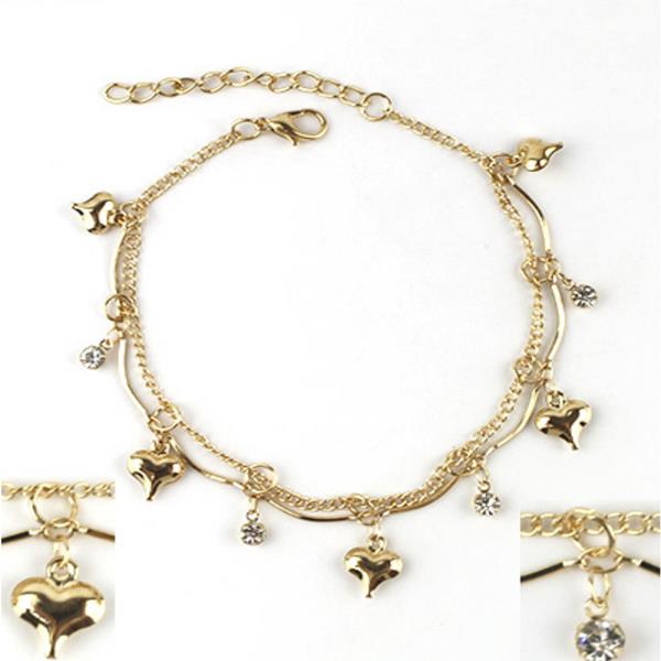 HEART CHARM ANKLET (12 UNITS)