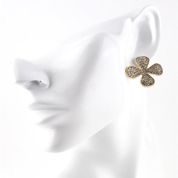 RHINESTONE CLOVER EARRING (12 UNITS)