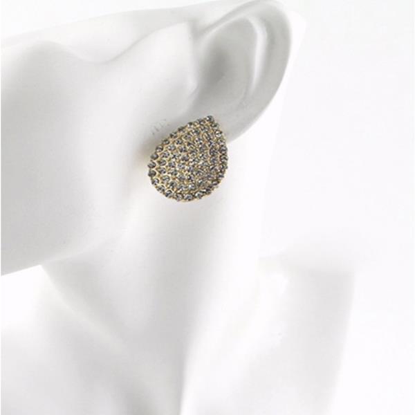 RHINESTONE TEARDROP EARRING (12 UNITS)