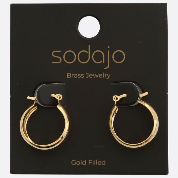 SODAJO HOOP GOLD FILLED EARRING