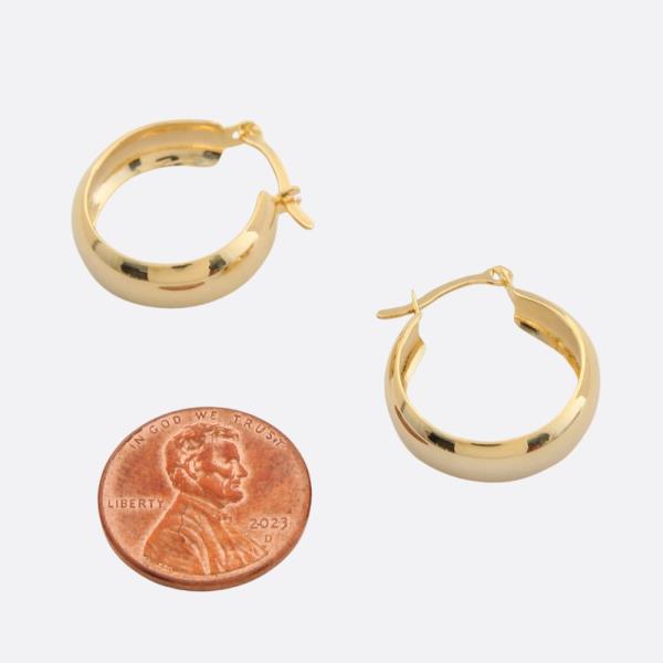 SODAJO HOOP GOLD FILLED EARRING