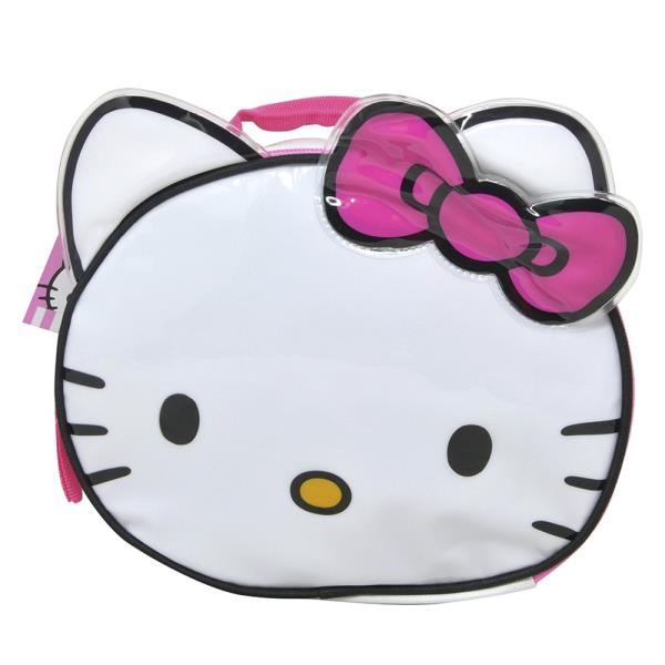 HELLO KITTY HEAD SHAPED LUNCH BAG PINK BOW