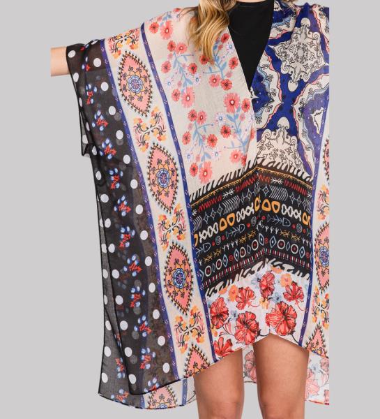 (ONLINE ONLY) BOHO FLOWER PRINT KIMONO