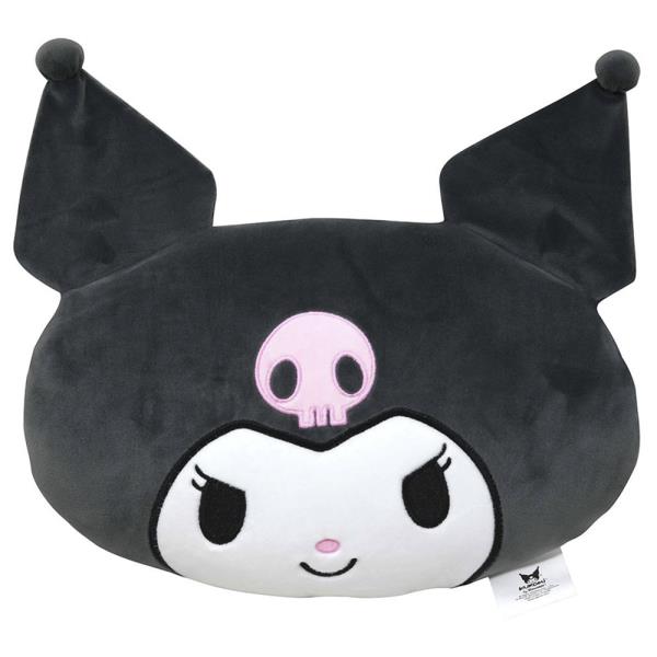 KUROMI HEAD SHAPED SQUISHY CLOUD PLUSH PILLOW