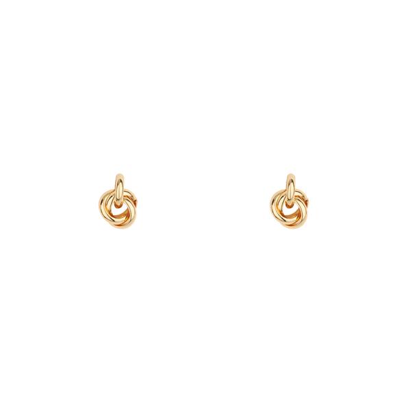 METAL LINK STUD EARRING