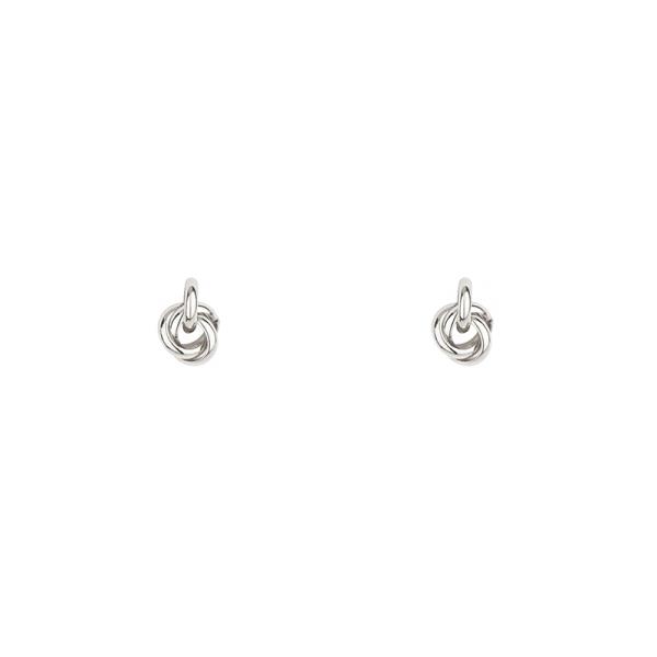 METAL LINK STUD EARRING