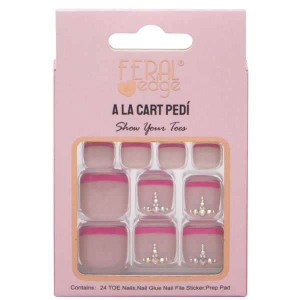 FERAL EDGE A LA CART PEDI SHOW YOUR TOES NAIL DECORATION SET