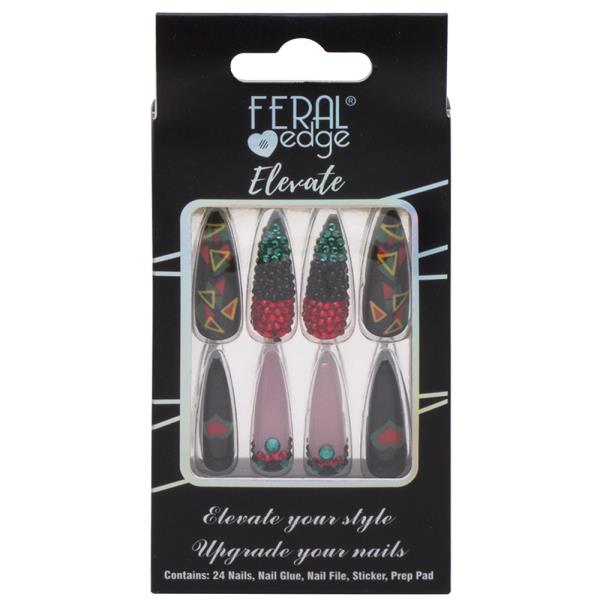 FERAL EDGE DESIGN NAIL DECORATION SET