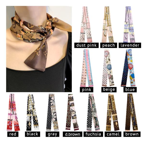 MULTI PATTERN TWILLY SCARF ACCESSORY FOR HANDBAG HANDLES