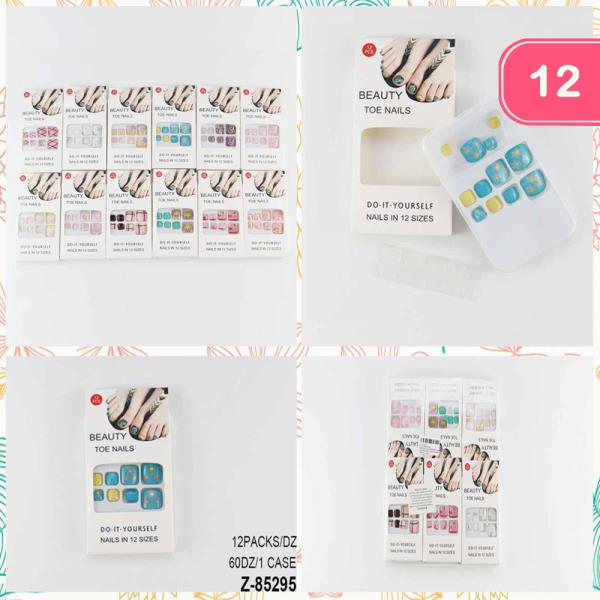 TOE NAIL STICKER SET (12 UNITS)