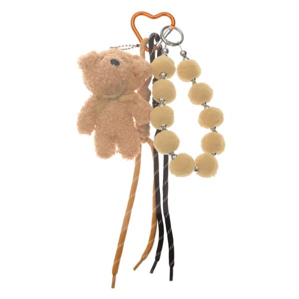 TEDDY BEAR PARACORD ROPE BAG CHARM & KEY CHAIN