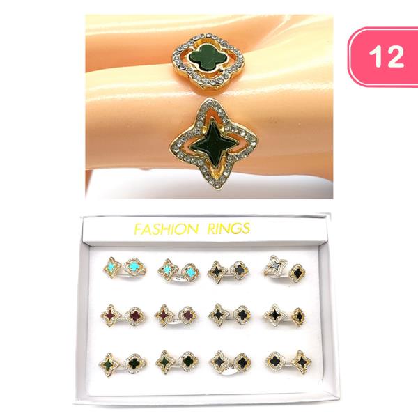 CLOVER FASHION RING (12 UNITS)