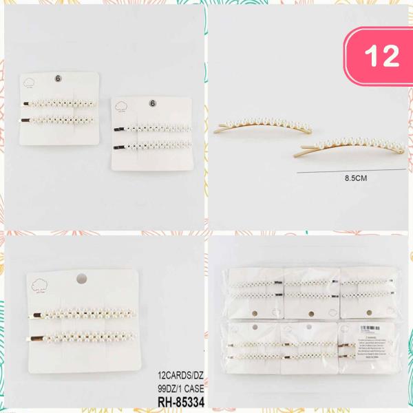 PEARL HAIR PIN (12 UNITS)