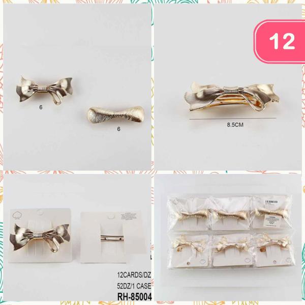 RIBBON METAL HAIR PIN (12 UNITS)