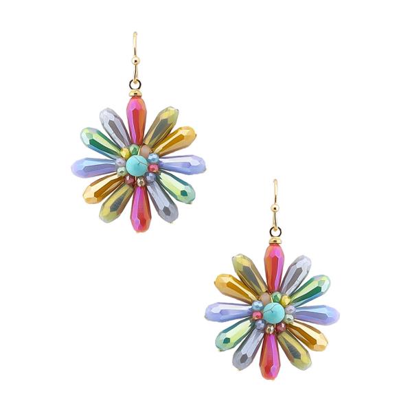 FLOWER DANGLE EARRING