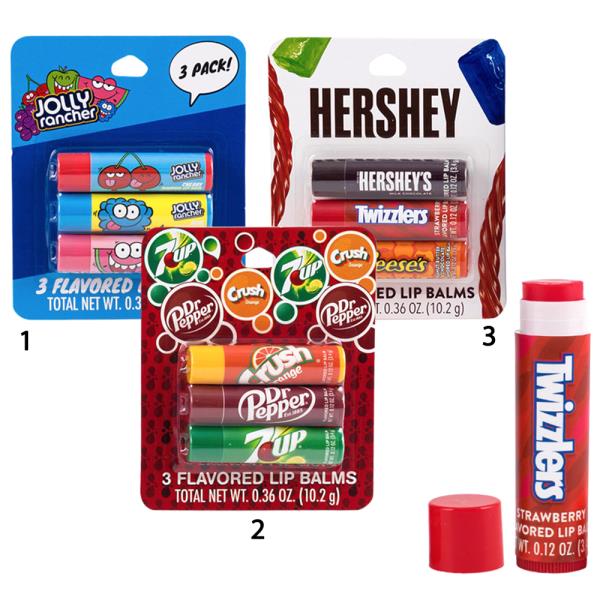 CANDY BRANDS FLAVORED LIP BALM SET