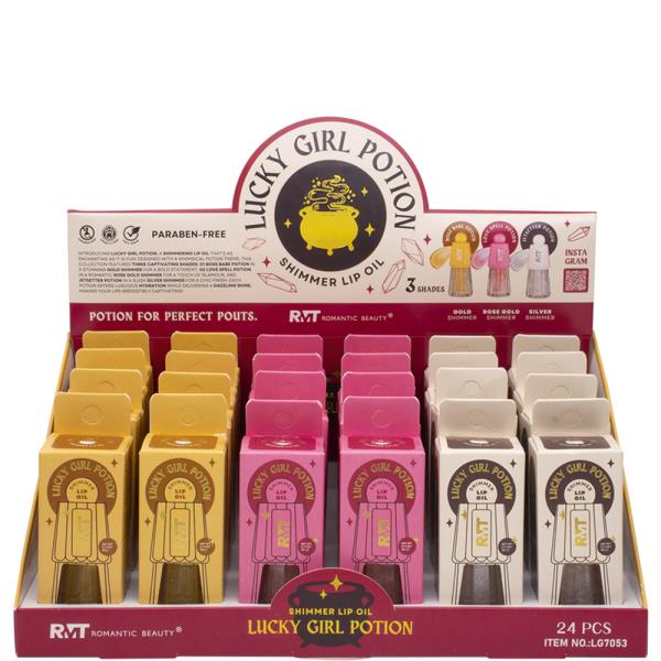 LUCKY GIRL POTION SHIMMER LIP OIL (24 UNITS)