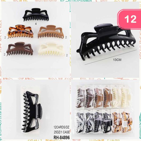 HAIR CLAW JAW CLIP (12 UNITS)