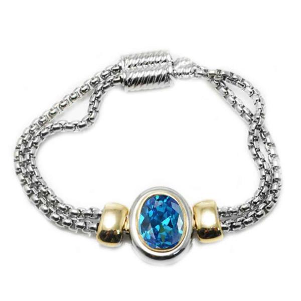 OVAL STONE MAGNETIC BRACELET