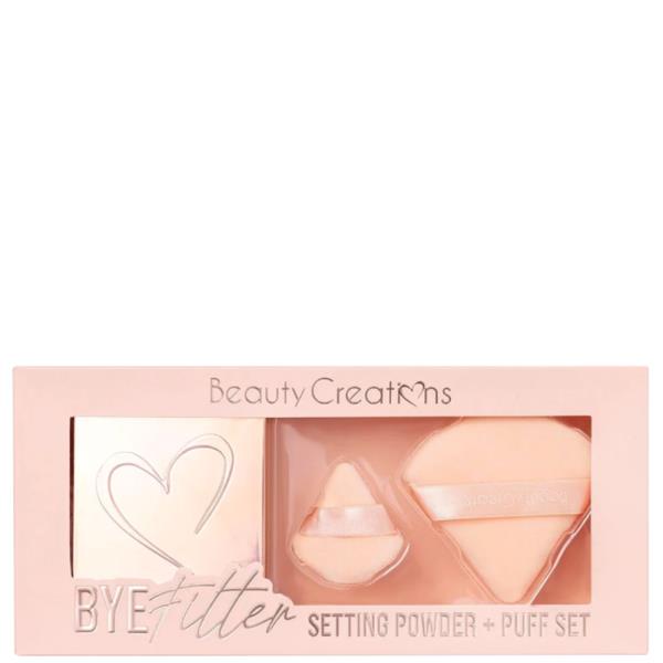 BEAUTY CREATIONS BYE FILTER SETTING POWDER AND PUFF SET