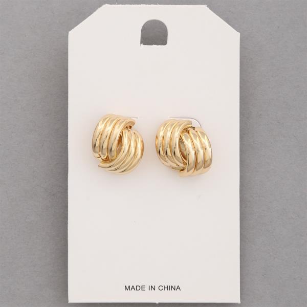 CURVE METAL EARRING