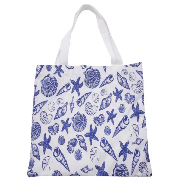 BEACH SEA STAR SHELL PRINT TOTE BAG