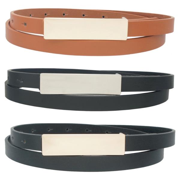 MODERN RECTANGLE TRIO SKINNY BELT