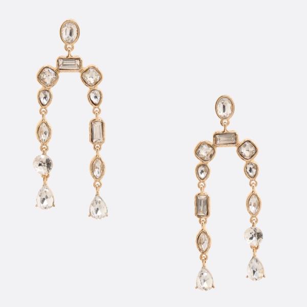 CRYSTAL DANGLE EARRING