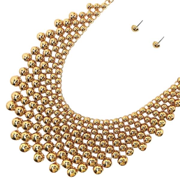 BALL LINK META STATEMENT NECKLACE