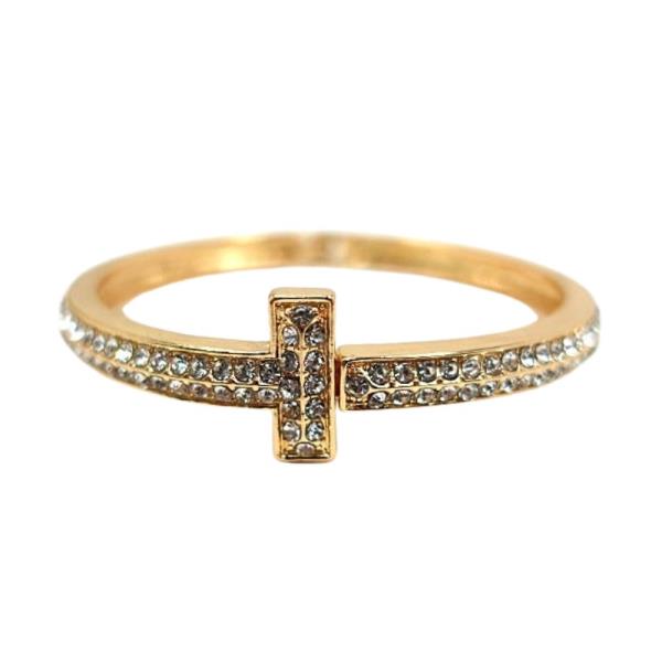 CROSS RHINESTONE METAL BRACELET