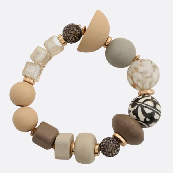 MULTI ASSORTED BEADED BRACELET