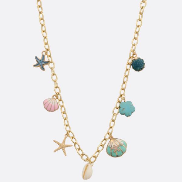 SEA LIFE MULTI CHARM STATION NECKLACE