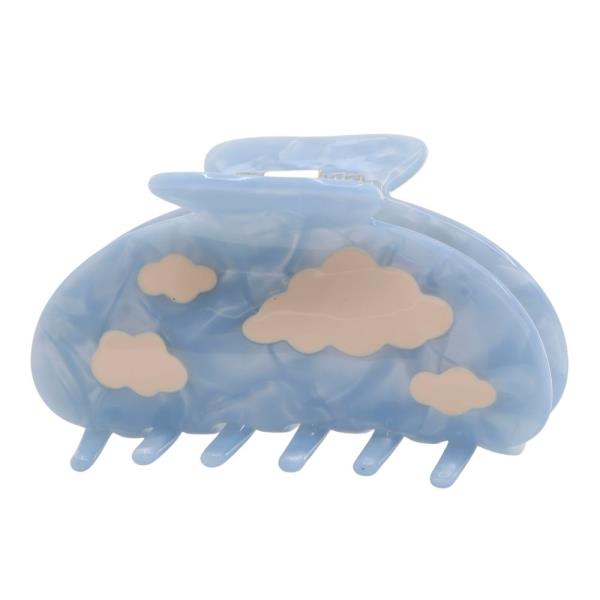 ACETATE CLOUD PATTERN CLAW HAIR CLIP