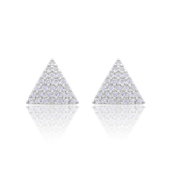 TRIANGLE CZ EARRING