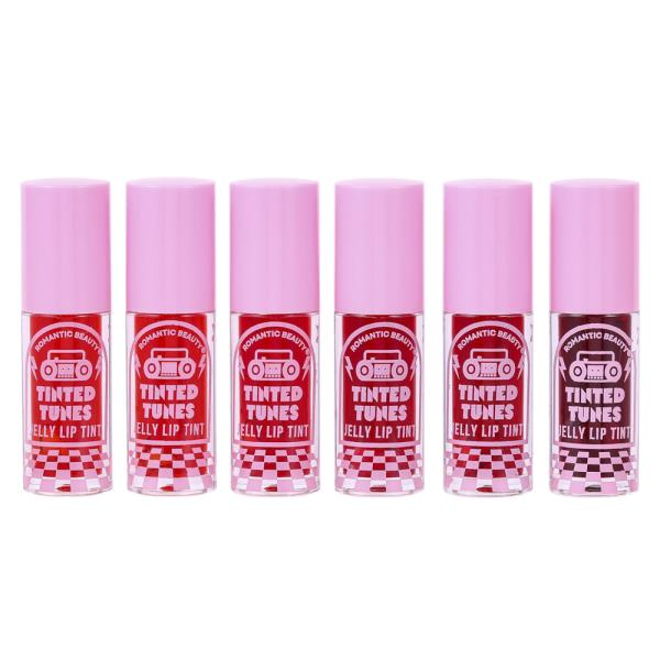 ROMANTIC BEAUTY TINTED TUNES JELLY LIP TINT 6 COLOR SET