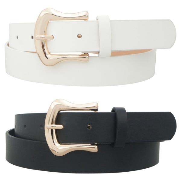 IRREGULAR U BUCKLE DUO BELT