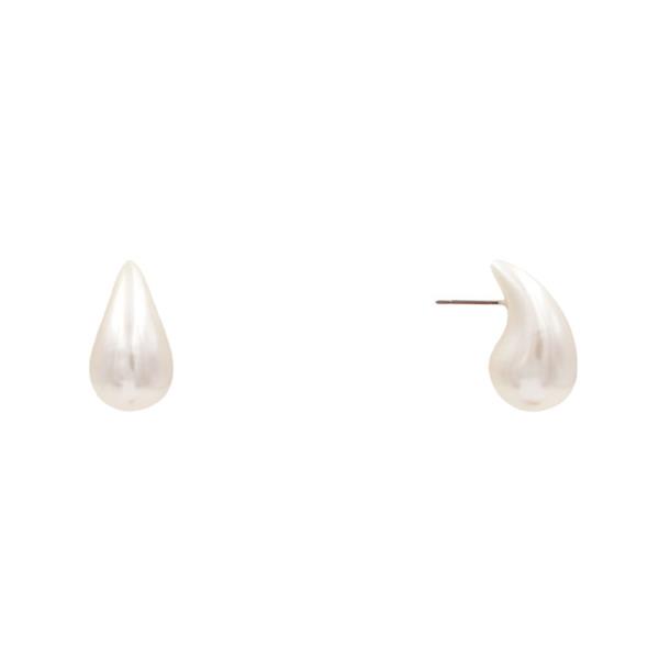 TEARDROP PEARL DOME EARRING