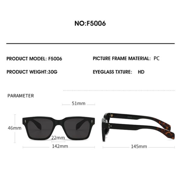 MODERN SQUARED SUNGLASSES 1DZ