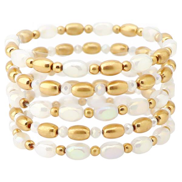 GLASS BEAD CCB BRACELET SET