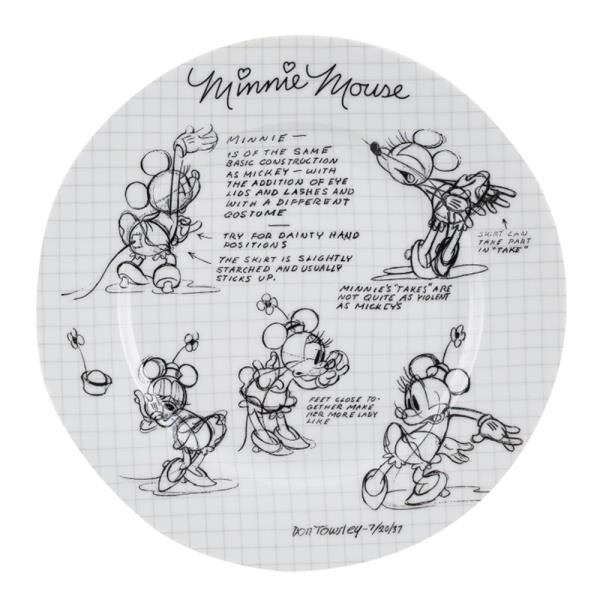 DISNEY MINNIE SKETCH DINNER PLATE