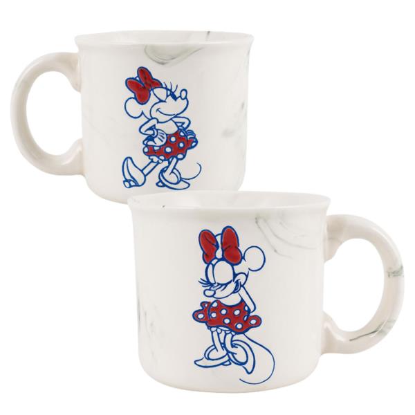 MINNIE RED BLUE MARBLE MUG