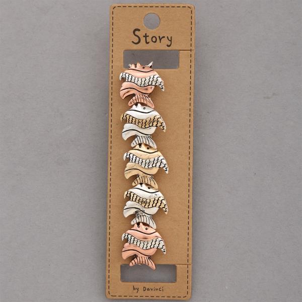 FISH SEA LIFE STRETCH METAL BRACELET