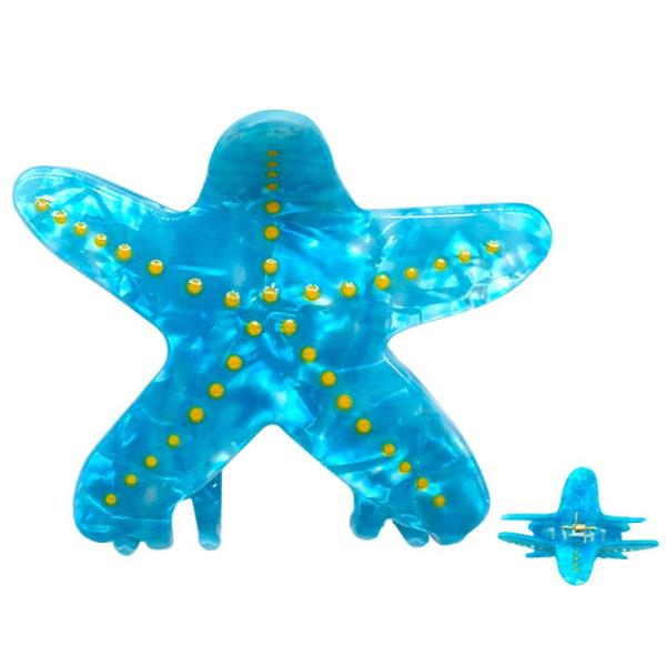 ACETATE STARFISH CLAW HAIR CLIP