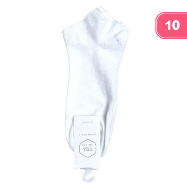 BASIC DESIGN LOW CUT SOCKS (10 UNITS)