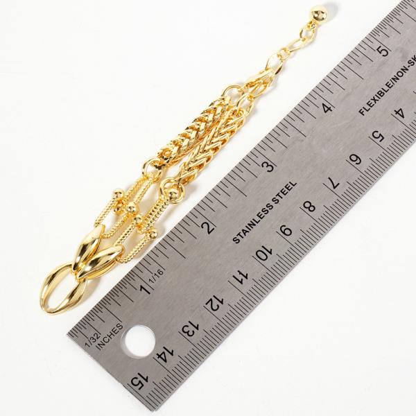 GOLD DIPPED METAL CHAIN BRACELET