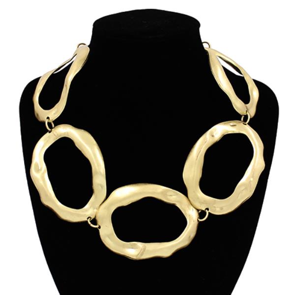 OVAL LINK METAL NECKLACE