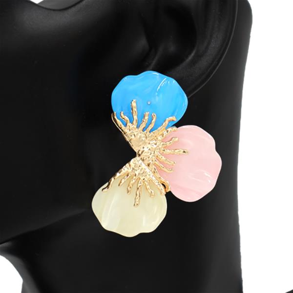 THREE PETAL EARRING